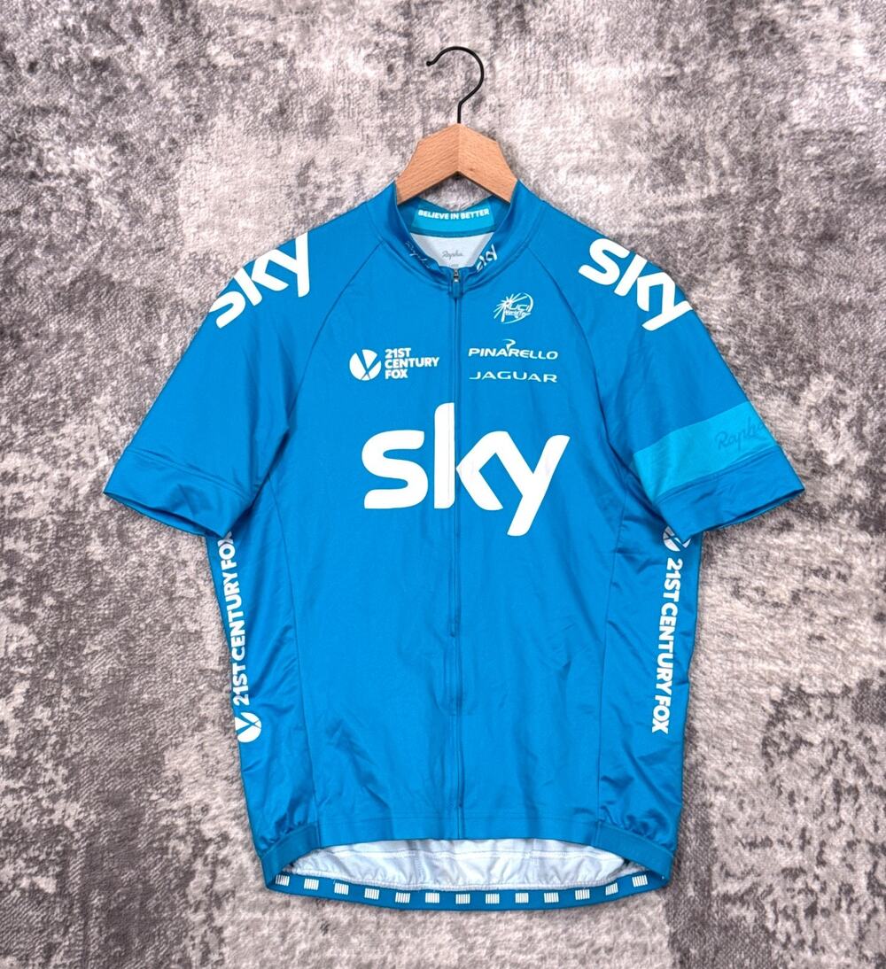 Rapha Team Sky Pro Team Jersey Large Mens Sky Blue Full Zip